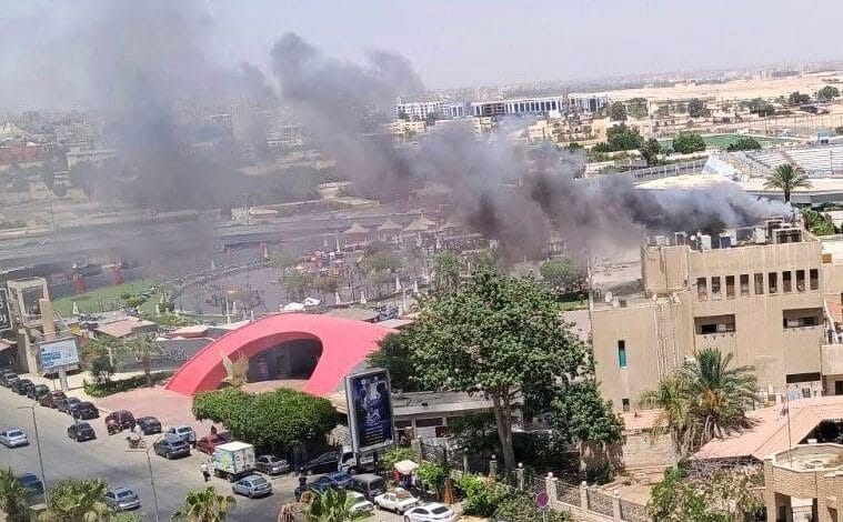 السيطرة على حريق محدود بالمبنى الإداري للنادي الأهلي بمدينة نصر 1 18 2
