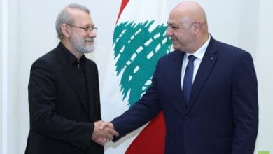 الرئيس اللبناني يرفض التدخل في شؤون بلاده الداخلية خلال لقاء لاريجاني 1 73