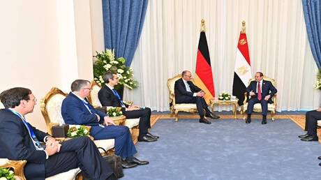 السيسي وميرتس يبحثان التعاون المصري الألماني على هامش قمة العمالقة 1 d8a7d984d8b3d98ad8b3d98a d988d985d98ad8b1d8aad8b3 d98ad8a8d8add8abd8a7d986 d8a7d984d8aad8b9d8a7d988d986 d8a7d984d985d8b5d8b1d98a d8a7